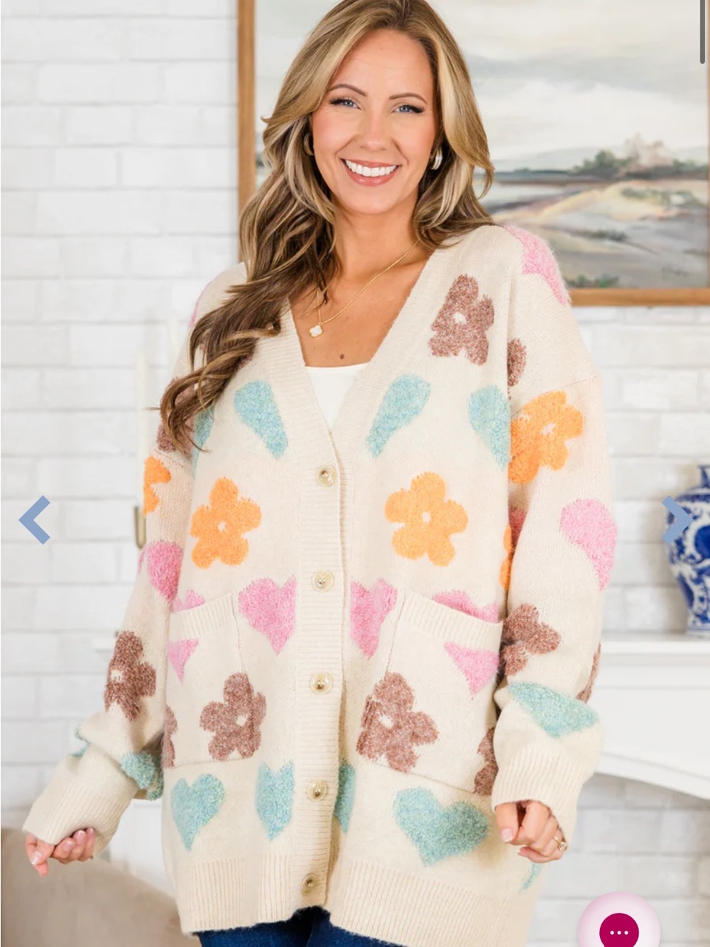 Chic Soul In Love With Life And You Cardigan, Beige Size 2X